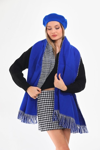 Keçe Ressam Atkı 2.li Set Saks Saks Mavisi