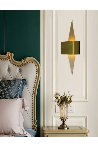 Şanled Primat Modeli Metal Çift Yönlü Beyaz-günışığı Işık Gold Kasa Duvar Aydınlatma Aplik-pilli Gün Işığı