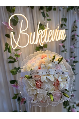 İnci Tüllü Somon Rüyası İsteme Buketi Diğer