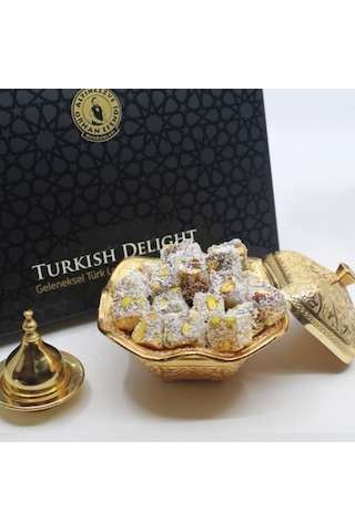 Altıncezve Orhan Efendi Çifte Kavrulmuş Antep Fıstıklı Hindistan Cevizli Lokum 400 G