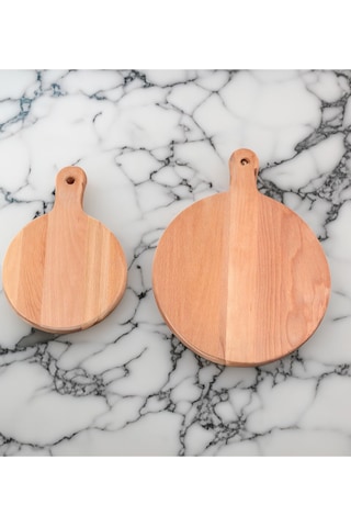 2'li Dildar Kayın Ağacı Dekoratif Kesme Ve Sunum Tahtası