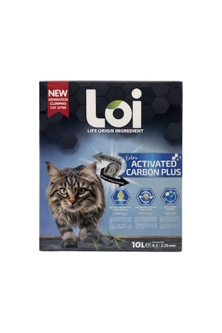 Loi Extra Active Carbon Bentonit Kedi Kumu 10lt Loi Extra Active Carbon Bentonit Kedi Kumu 10lt