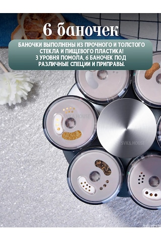 Svk&house Döner Baharat Düzenleyici 160939036 Siyah