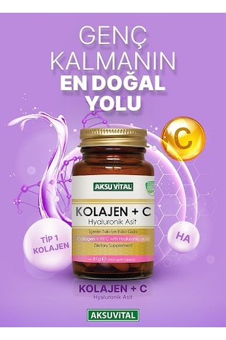 Kolajen C Vitamini Hyaluronik Asit Aksuvital