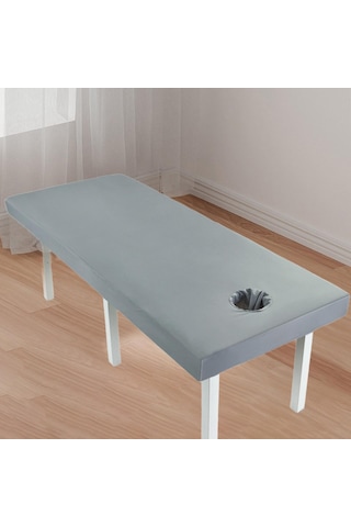 Suntek Masaj Tablo Sayfası Konforlu Kayma Yumuşak Doku Su Gri-60x185cm