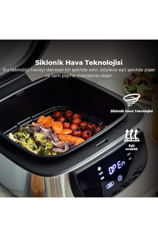 Masterpro 1800 W 7 LT Dijital Dumansız Izgara