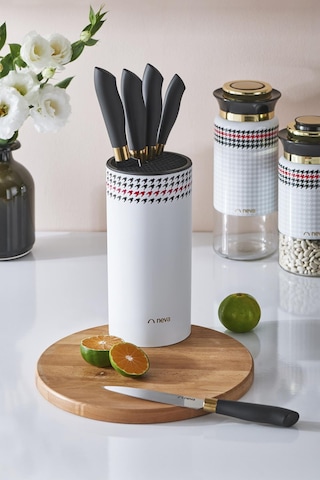 Neva N3293 Berry Silindir 6 Lı Bıçak Seti-Kazayağı