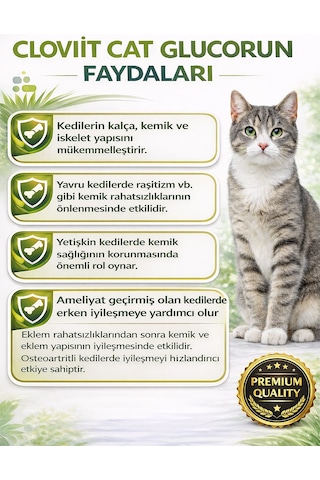 Clovit Cat Glucorun Glukozamin kalça, eklem, iskelet destekleyic