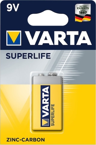 Varta Superlife Çinko Karbon 9V Pil