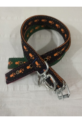 Kozaklı Köpek Tasması Çok Renkli 55-60 CM 3 CM Çok Renkli