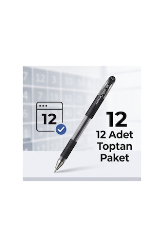 Uni-ball Signo Dx Um-151 Fine 0.7 Mm Siyah Jel Kalem - 12 Adet Toptan Paket