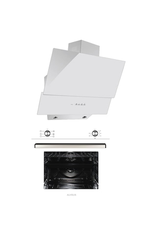 Alveus Şelale MFA 604 - MOD 3000 Beyaz Ankastre Set