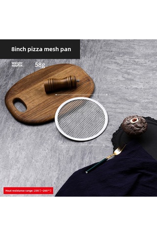 Symbee 8 İnç 20.3 Cm Kalın Alüminyum Pizzalık Ticari Kullanıma Uygun Anti Yapışkan Tabaka Isı Dağıtımı İyi Fırın Aleti Diğer