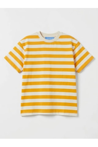 Lacıel Parıs Turuncu Çizgili Kısa Kollu Erkek Çocuk Tshirt Lacıel Parıs Turuncu Çizgili Kısa Kollu Erkek Çocuk Tshirt