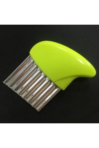 Yeşil Patates Kesici Patates Kızartması Cips Soyma Bıçağı Yapımı