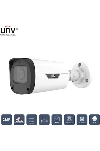 Unv 2mp Ipc2322lb-adezk-h Motorıze 50mt Colorhunter Ip67/ık10 H265+ Ir Bullet Ip Kamera Dahili Sesli