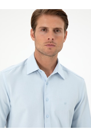 Pierre Cardin Erkek Açık Mavi Gömlek Desenli 50294732-vr003 Açık Mavi
