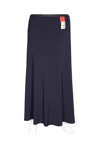 Hesna Kadın Bensu Büyük Beden Sandy Çapraz Astarsız Lacivert Etek Lacivert