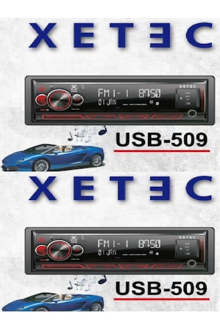 Usb-509 Usb -bluetoothmp3- Radyo Çalar Oto Teyp Enerji Oto Power 3 Anfi Çıkışlı