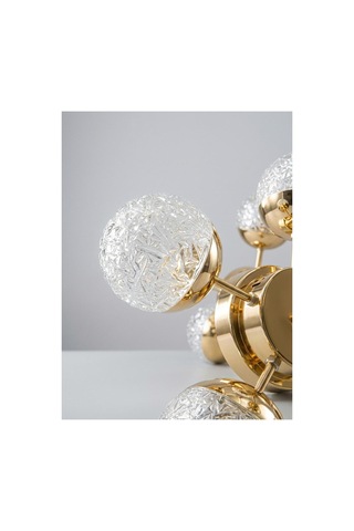 Lumia Lighting Zero Model Gümüş Kumandalı 6"lı Ledli 3 Renk Modu Kristal Salon Mutfak Yatak Çocuk Odası Avize Gold