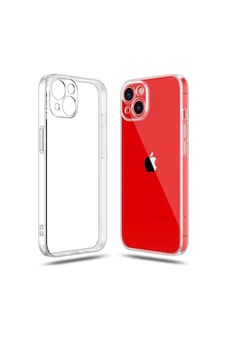 Fitcase Apple Uyumlu iPhone 13 Kilif Kamera Korumali Silikon Kapak - Seffaf 524753942