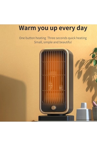 Artfulabode Jl Mini Elektrikli Isıtıcı 500w, Ptc Seramik Hızlı Isıtma Fanı