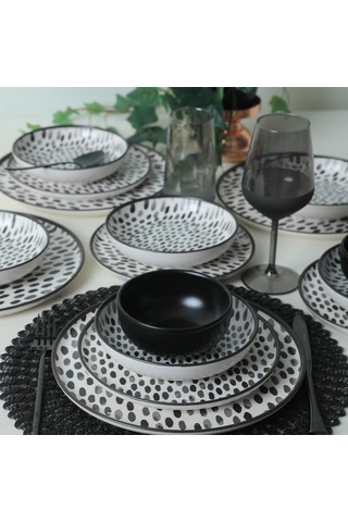 Shadow Nordic Yemek Takımı 24 Parça 6 Kişilik 21434 Çok Renkli
