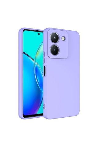 Kilifone - Vivo Y36 4g Uyumlu - Kılıf İçi Kadife Koruyucu Mara Lansman Kapak - Lila