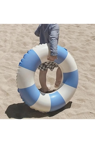 1 Adet Rahat Ve Dayanıklı Şişme Yüzme Simidi-havuzda Veya Plajda