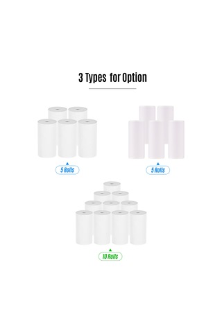 Shineyee 57x25mm Termal Etiket Kağıdı - Yüksek Kaliteli Baskı, Makbuz/mini Yazıcılar İçin Peripage/poooli/paperang Uyumlu - 5 Rollü Paket