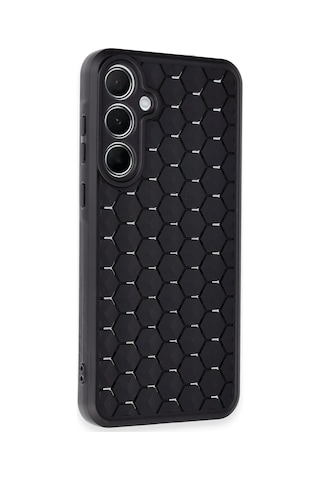Newface - 523 - Samsung Galaxy Uyumlu A55 5g Kılıf Petek Silikon Kapak - Csmo-tex - - Siyah Sıyah