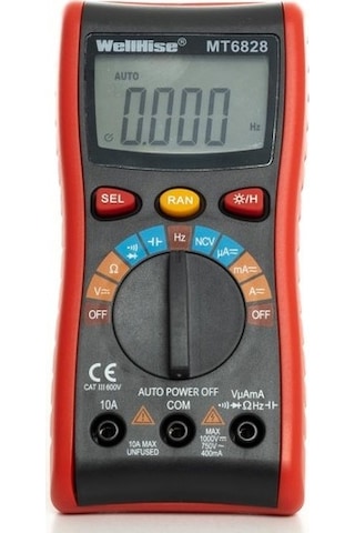 Wellhise Mt6828 Dijital Multimetre Ölçü Aleti