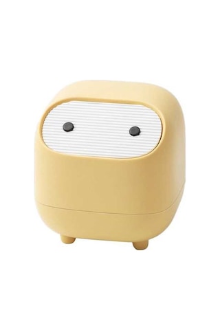 Pazly Suntek Sarı Ofis Mutfağı Masaüstü Masa Küçük Için Çöp Atık Ap Sarı