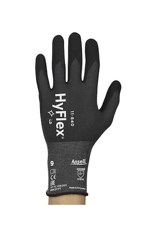 Ansell Hyflex 11-840 Köpük Nitril Genel Amaçlı İş Eldiveni