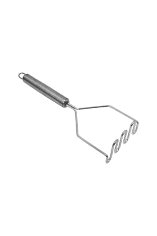 Paslanmaz Metal Patates Ezici 29 Cm Gri - Thn74012 Siyah