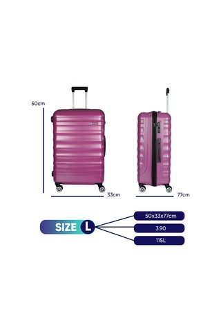 Vegmann Delphin Violet Büyük Boy Valiz