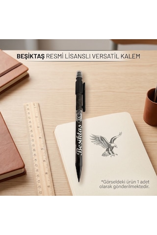 Bakgelal Beşiktaş Bjk Lisanslı Versatil Uçlu Kalem Siyah Beyaz Taraftar Kalemi 1 Adet - 9008051225763 Beyaz - Siyah