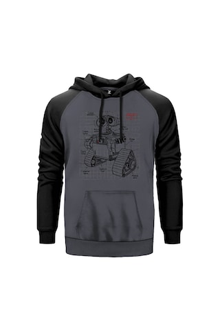 Starwars Robot Kırmızı Renk Reglan Kol Sweatshirt