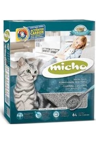 Micho Marsilya Sabun Kokulu Aktif Karbonlu İnce Topaklaşan Kedi Kumu 3 x 6 L