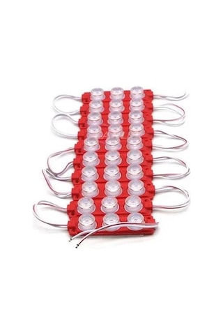 12v Camlı Soft Parmak Kırmızı