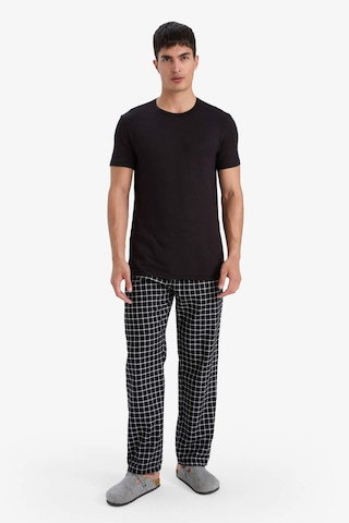 Defacto Regular Fit Cepli Uzun Boy Flanel Alt C6124ax25wnbk81 Siyah