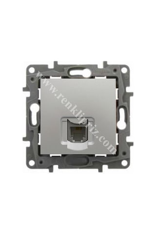 Legrand Salbei Serisi Alüminyum 1 Çıkışlı Rj11 Telefon Prizi - 767229