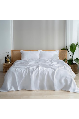 Lexroo Rayme Tekstil - 100% Pamuk Pike Yatak Örtüsü Waffle Dokuma Tek Kişilik Pike 160x240 Cm Çok Renkli