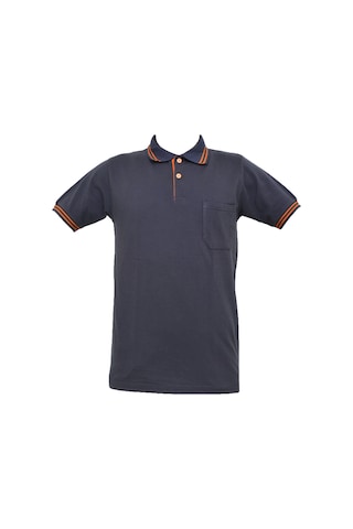 Ssm Çizgili Polo Yaka Füme Tshirt