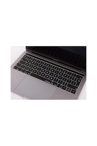 Avrupa İngilizce Klavye Koruyucu Macbook Pro 13 15 Touch Bar Uyumlu A1706 A1989 A2159 A1707 A1990 Uk Iso Ters L Enter Silikon Keyboard Cover Siyah