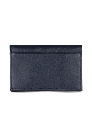 Guard Leather Guard Lacivert Temi Nappa Deri Kartlık Çok Renkli