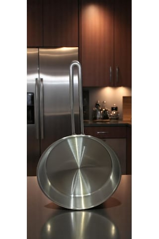 Akdeniz 26 Cm Metal Kulplu Çelik Tava