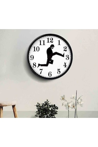 Monty Python'dan Esinlenilmiş, Yürüyen Figürlü Komik Duvar Saati Yaratıcı Sessiz Sessiz Saat Duvar Sanatı Hediyesi Diğer