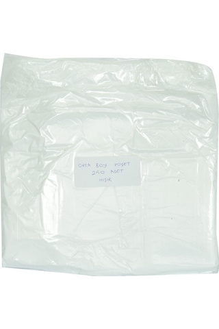Lokmanavm Orta Boy Atlet Hışır Poşet 43X25 Cm Ince Beyaz