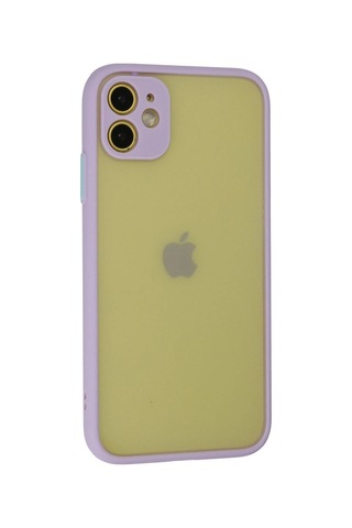 Apple, Uyumlu iPhone 11 Kılıf Montreal Silikon Kapak - Mor